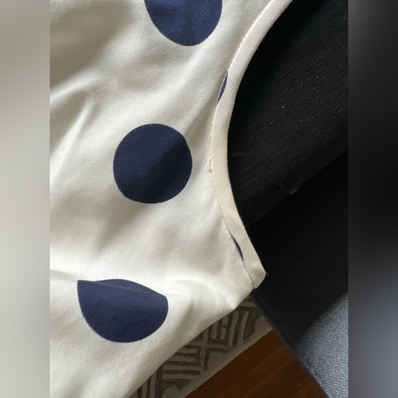 J.Crew Polka Dots Dress with Navy Belt with pockets! - Picture 9 of 10
